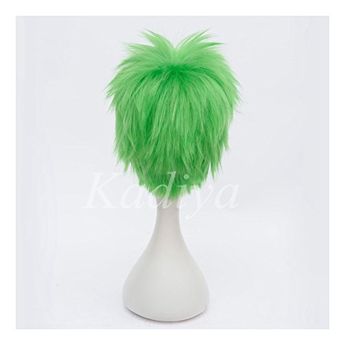 Kadiya Short Green Boy Cosplay Wig Heat Resistant Synthetic Hair - Image 4