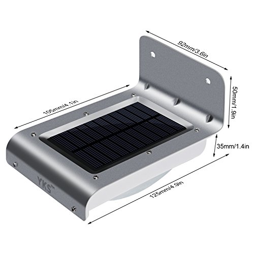 image for Water-chestnut Solar Powered 16 LED Outdoor Motion Sensor Light Waterp