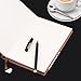 Leather Notebook, izBuy Classic Vintage Notebook Diary Medium Size for Men/women 240 Lined Beige Pages-Mediterranean Style 0.5mm Smooth Gel Pen Included,Black(58-25)
