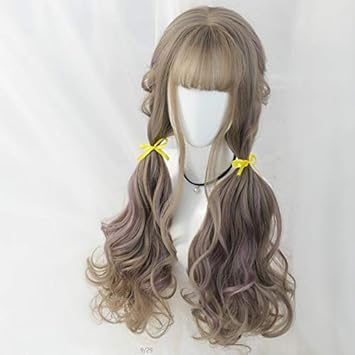 Amazon Com Long Curly Hair Long Wavy Hair Air Bangs