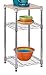 Honey-Can-Do SHF-04345 3-Tier Steel Shelving Unit with Wood Top, Chrome, 14L x 15W x 30H