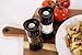 COLE & MASON Harrogate Pepper Grinder - Acrylic Upside Down Mill Includes Premium Peppercorns, Black
