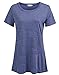 Women's Casual Loose Short Sleeve Shirts Yoga Tops Activewear Running Workout T-Shirt Blouse