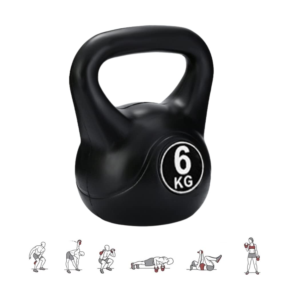 MAGIC SELECT Russian Weight 6 kg. Concrete Kettlebell with Ergonomic Handle. Kettlebell Dumbbell for Muscle Training at Home and Gym.