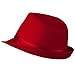 Fedora with Pleated Satin Band - Red W18S44D