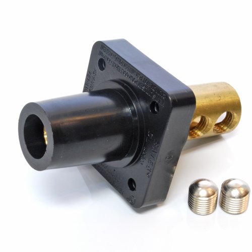 Marinco CL40FRB-AX CL Cam Type, Panel Mount, 400 Amp, 600 Volt, 2/0 - 4/0 AWG double set screw, Female - Black (A)