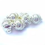 WM KING 10X Silver Magnetic Bead Clasps necklaces for Making Necklaces 14*8mm
