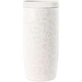 Simple Modern Travel Coffee Mug Tumbler with 360° Lid | Ceramic-Lined Insulated Stainless Steel Cold Brew Iced Coffee Cup | Gifts for Women Her Him | Voyager Signature | 16oz | Cream Leopard