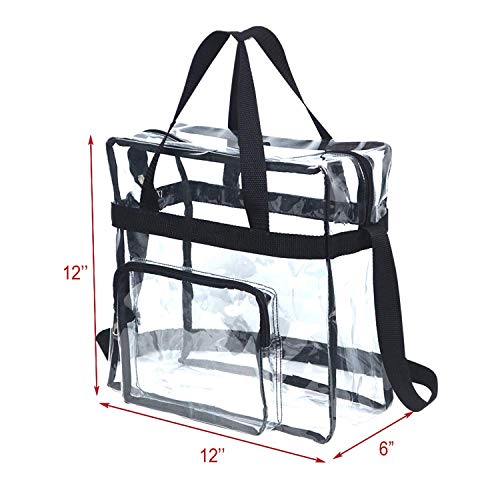 Clear Bag Stadium Approved,Stadium Security Travel & Gym Clear Tote