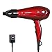 Wazor 1875W Hair Dryer Ceramic Negative Ionic Blow Dryer With 2 Speed and 3 Heat Settings Cool Shot Button Red