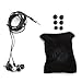 GOgroove AudiOHM iDX Noise Isolating Earbuds Style Headphones (Slate Black) with Hands-Free Microphone, Call/Music Control & Custom Fit Silicone Ear Gels