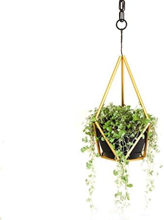 Himmeli Plant Hanger / Metal Macrame Hanging Planter for Nordic or Farmhouse Home Decor
