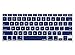 Kuzy Older Version Keyboard Cover Compatible with MacBook Pro 13 15 17 inch Release 2010-2015 and MacBook Air 13.3 inch Release 2010-2017 Silicone Skin Protector, Navy Blue