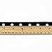4mm Eyelet Twill Tape Trim by 2-Yards, Black/Silver, TR-11160
