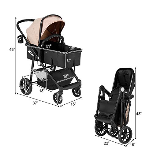 6 BABY+JOY+Convertible+Pushchair+Suspension