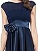 Ever Pretty Bowtie Round Neck Ruffles Satin Women Cocktail Dress 06113