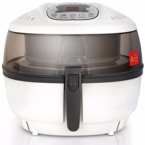 Click Here to See More Images GHP Home 8 Program Electric Air Turbo Fryer with Built-in Timer and Recipe Book
