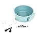 Kennel-Gear 20 oz Plastic Dog or Cat Bowl Kit, Slate Blue