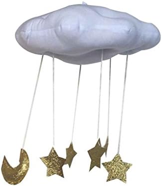 Arichtops Baby Pillow Cloud Wall Hanging Toy Star Moon Cushion Newborn Tent Pendant Crib Infant Kids Play Tent Photo Props