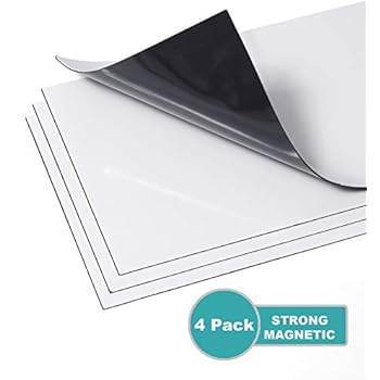 Zipcase Strong Magnetic Floor Vent Covers Thick Magnet for Standard Air Registers - for RV, Home HVAC, AC and Furnace Vents, 5.5 inch X 12 inch, 4 Pack, Pure White