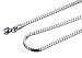 VNOX Stainless Steel Box Chain Necklace, 1mm Set of 4