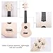 21 inch Ukulele DIY Kit Set, Lindenwood Body Neck Bridge Fretboard Ukulele Crafts for Learning Children's Gift