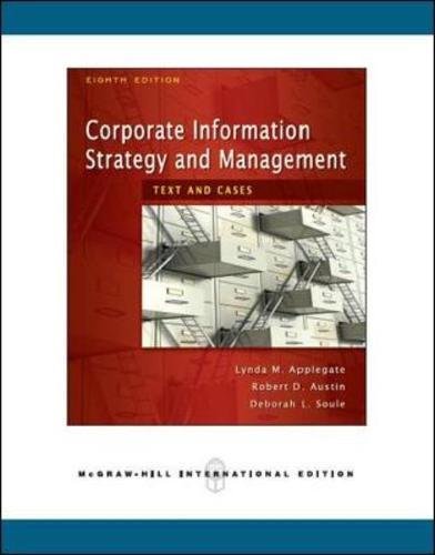 Corporate Information Strategy and Management
