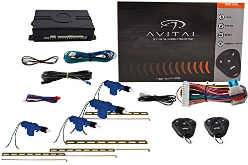 Avital 3100LX 1-Way Car Security System Alarm Keyless Entry + Door Lock Actuator