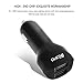 IKOPO Quick Charge 3.0 Car Charger, 30W Dual Output USB Smart 5V/2.4A + USB Car Charger QC 3.0 Suitable for iPhone iPad Samsung Galaxy edge and Other USB Powered Devices (Black)