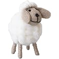 Htppzjr Hand Woven Cute Felt Sheep Figurine, Living Room Bedroom Novelty Ornaments