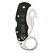 Spyderco C170GP Karahawk Plain Edge Knife, Black