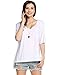 ACEVOG Women's Sexy Long Batwing Sleeve Side Slits Loose Pullover V Neck Casual Top Blouse T-Shirt