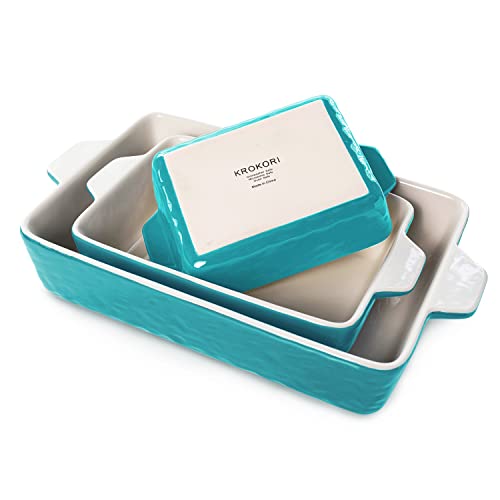 Krokori Baking Dishes, Casserole Dishes for Oven Lasagna Pan Deep