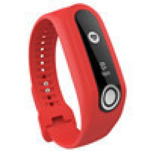 Watchband Band Strap For TomTom Touch Cardio Activity Tracker | Deklong Replacement Silicon Watch Band Accessory (Red)