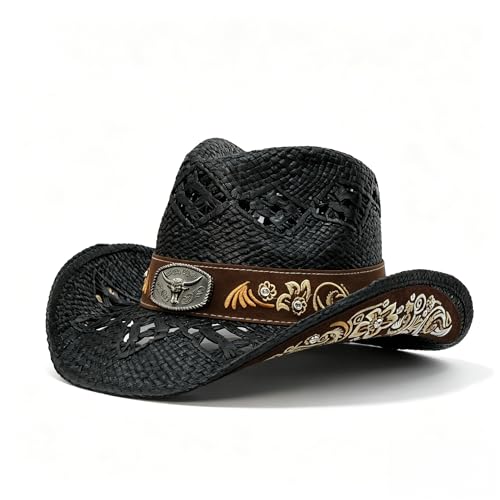 Cisnocr Straw Cowboy Hat Cowgirl Hat