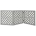 Etna 3-Panel Wood Pet Gate - Freestanding Gray Lattice Tri Fold Dog Fence for Doorways, Stairs - Indoor/Outdoor Pet Barrier - 46.2