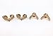 yueton 2 Pairs Metal Wheat Brooch Suit Shirt Collar Decoration Parts