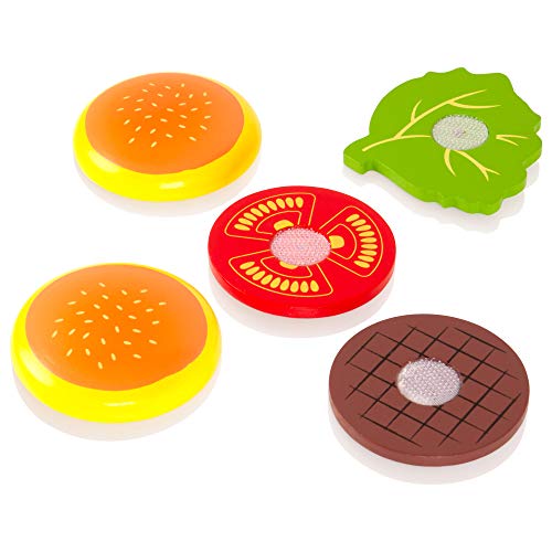 VIGA 50810 Set mit Hamburger und Sandwich aus Holz, Multi Color, 2 – Bild 4