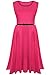 Oops Outlet Womens Belted Sleeveless Flared Swing Midi Skater Dress Plus Size