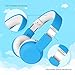 iClever HS19 Kids Headphones with Microphone - Stereo Headphones with Volume Limiter 85/94dB, Sharing Port, Foldable Wired Headphones for Online Class/School/Airplane/Laptop/iPad/Tablet