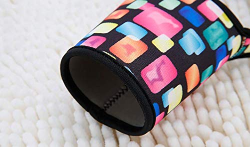 Inf-way Eco-Friendly Neoprene Coffee Cup Sleeves, Reusable Hand Drinks Scald-Proof Cup Cover for Party Christmas Day Coffee Jacket (Dream Color 5 Pcs)