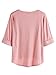 MakeMeChic Women's Daisy Print High Low Casual Short Sleeve T-shirt Pink One Size