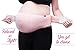 LucyVee Maternity Belt - Comfortable Pregnancy Support for back & pelvic pain relief with adjustable straps. Ergonomic shape, breathable fabric, one size, nude