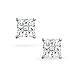 Bling Jewelry Invisible Cut Checkerboard Square CZ 925 Silver Studs