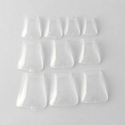 Venuse® New Duck Nail Tips Wide False Nail Tips Acrylic Nail False Nails (Clear)