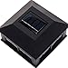 GreenLighting Solar Post Cap Lights 4x4 5x5 - Fence Post Lights - Outdoor Waterproof Solar Powered LED for Wood Vinyl Post Caps - Modern Deck Solar Post Light (6 Pack, Black)