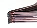 TOPIA HANGER Luxury Wooden Suit Hangers for Closet - Cherry Wood With Extra Thick Hook and Non-Slip Pants Bar, Heavy Duty Coat Hangers With Notches for Shirts - 16 Pack CT01M