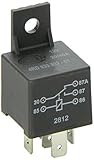 HELLA 933332011 12V 20/40A SPDT Relay with Bracket , Black
