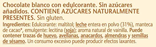 frankonia CHOCOLAT No Sugar Added Witte chocolade glutenvrij 80.00 g - Afbeelding 7