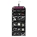 EVFOFO Sudopo OLSAinny Jaimie Hanging Travel Jewelry Organizer - Portable, Double Sided - 23 Zippered Pockets in 6 Sizes - Foldable Accessory Necklace Ring Bracelet Organizer for Travel & Home